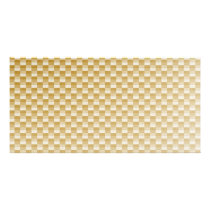 Golden Yellow Carbon Fiber Patterned Picture Card