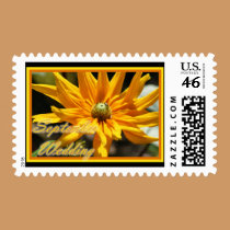 Golden Yellow Flower postage