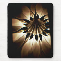 Golden/Yellow Glass Flower Mousepad mousepads