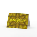 Golden Yellow Invitation Card
