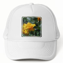 Golden Yellow Rose Bud Baseball Hat