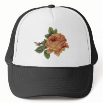 Golden Yellow Vintage Rose Hats