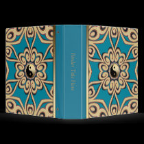 Golden Yin Yang Floral Balance Album / Binder