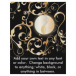 Golden Yin & Yang Floral Design flyers