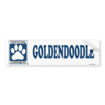 Goldendoodle Blue bumper stickers