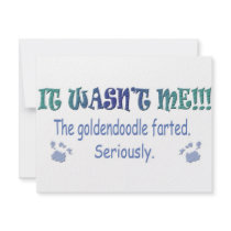 Goldendoodle Personalized Invitations
