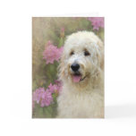 Goldendoodle with Texture Greeting Cards