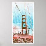 GoldengateBridge SanFrancisco Iconic Panel of Life Print