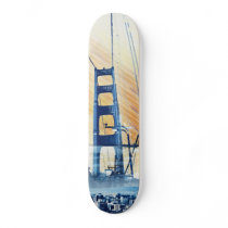 GoldengateBridge SanFrancisco Iconic Panel of Life skateboards