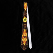 Goldenina Fractal Art Neck Tie ties