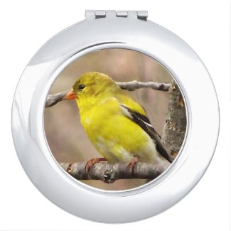 Goldfinch Compact Mirror