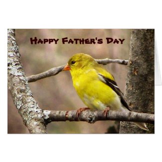 Goldfinch Fathers Day Card
