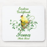 Goldfinch Iowa State Bird mousepads