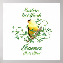 Goldfinch Iowa State Bird Posters