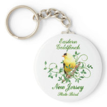 Goldfinch New Jersey State Bird keychains