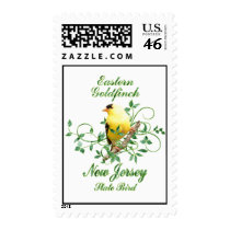 Goldfinch New Jersey State Bird postage