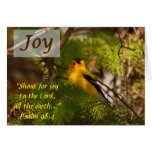 Goldfinch Singing - Joy Cards