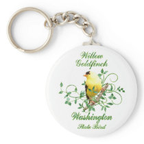 Goldfinch Washington State Bird keychains
