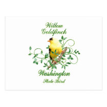 Goldfinch Washington State Bird postcards