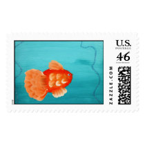 GOLDFISH A SWIMMING postage by anaisacolon GOLDFISH A SWIMMING postage