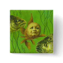Goldfish Baby Mutant Design Button