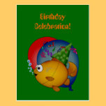 Goldfish Birthday Celebration Invitation postcard postcards
