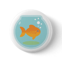 Goldfish Bowl Pinback Button