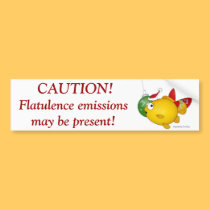 Goldfish Christmas flatus event! bumper stickers by graphicdoodles Goldfish Christmas flatus event! bumper stickers