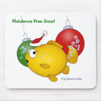 Goldfish Christmas flatus event! Mousepad