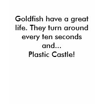 Goldfish have a great life. They turn around ev... t-shirts