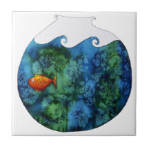 Goldfish in Bowl Tiles