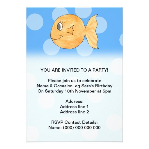 Goldfish. Invite