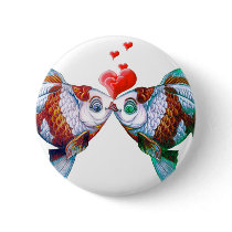 Goldfish Kiss Button