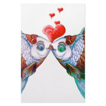 Goldfish Kiss stationery by tshirtdart Goldfish Kiss stationery