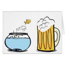 goldfish loves beer card