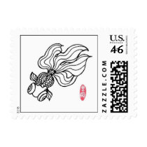 Goldfish Postage postage by GoldfishArtQuatics Goldfish Postage postage