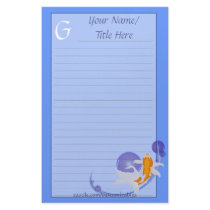Goldfish Stationery by Customizables Goldfish Stationery