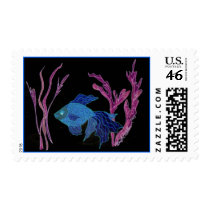 Goldfish turned Beta Postage Stamps