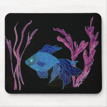 Goldfish Turned Betta Mouse Mats