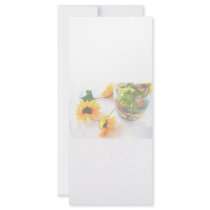 Goldfish Wedding Centerpiece Flowers, Faded ver. Personalized Rack Card