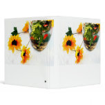 Goldfish wedding centerpiece sunflower photograph binders