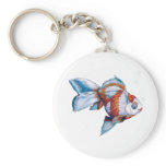Goldfish with Bubbles Keychain