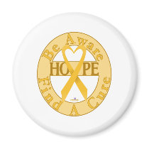 GoldHeartRibbonBeAwareFindCureLight magnets by awareness GoldHeartRibbonBeAwareFindCureLight magnets
