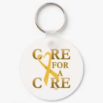 GoldHeartRibbonCareCureDark keychains by awareness GoldHeartRibbonCareCureDark keychains