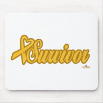 GoldHeartRibbonSurvivor - Customized mousepads by awareness GoldHeartRibbonSurvivor - Customized mousepads