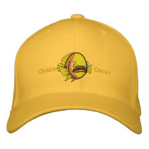 Goldie Oscar Fish embroidered hats by oscar_azac Goldie Oscar Fish embroidered hats