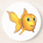 Goldie the Toon Goldfish Drink Coaster