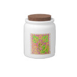 GoldLeaf Jewel Pattern : Metallic Look Colors Candy Dish