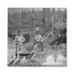 Goldminers Gold Rush Miners ~ California 1850 Fridge Magnet