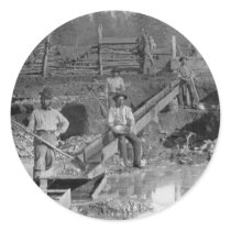 Goldminers Gold Rush Miners ~ California 1850 Sticker